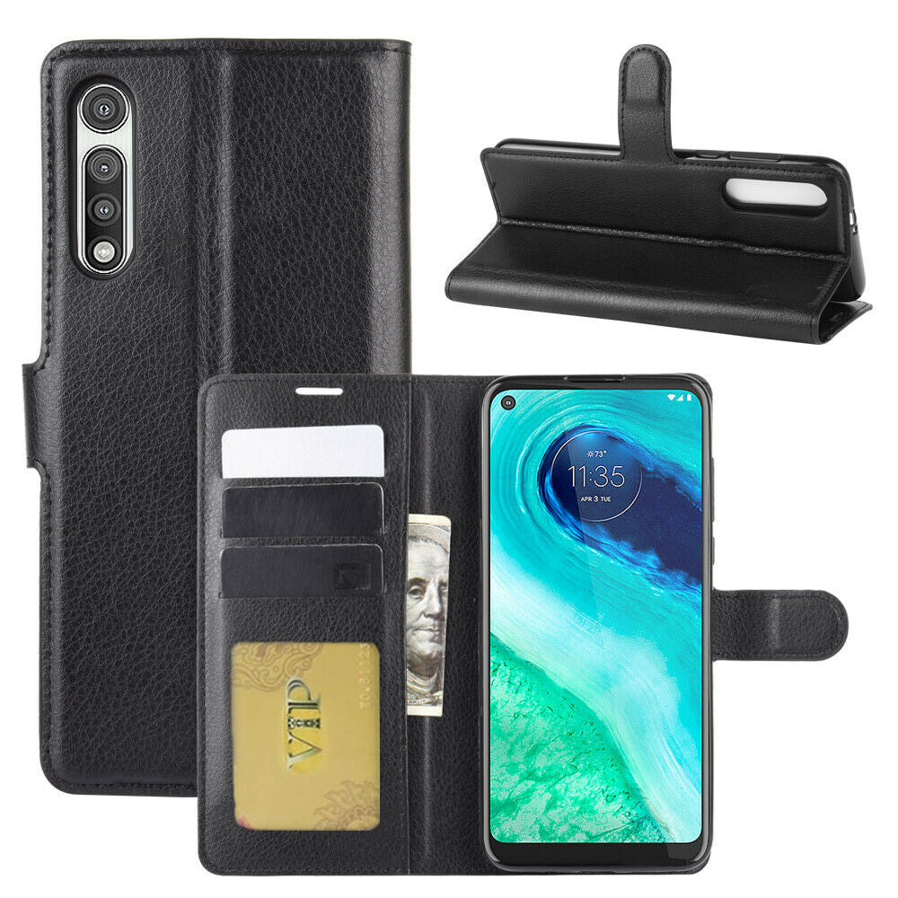 Leather Folio Wallet Case for Motorola Moto G Fast Leather Folio Wallet Case for Motorola Moto G Fast